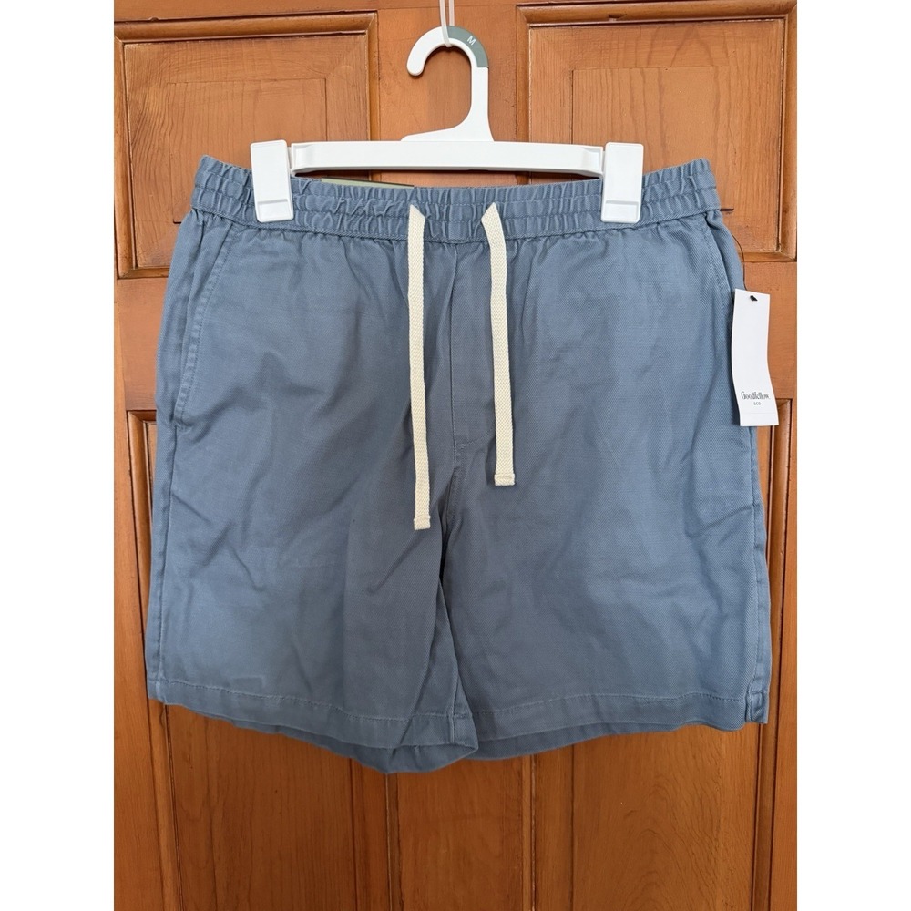 Goodfellow Men's The Vintage Pull-On Light Blue Shorts Size Medium 7" Inseam NWT
